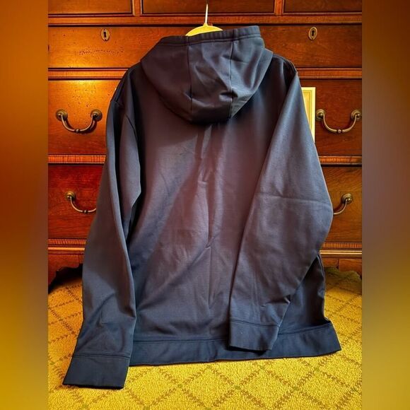 North Face Navy Blue Tekno Logo hoodie NWOT XL - Picture 4 of 11